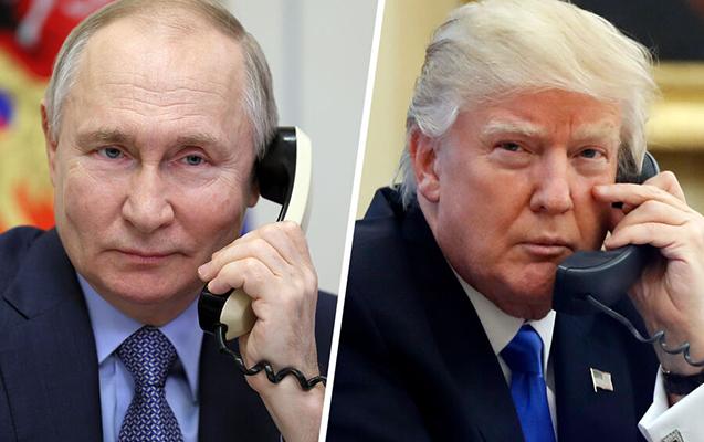 Trampla Putin telefonla danışır