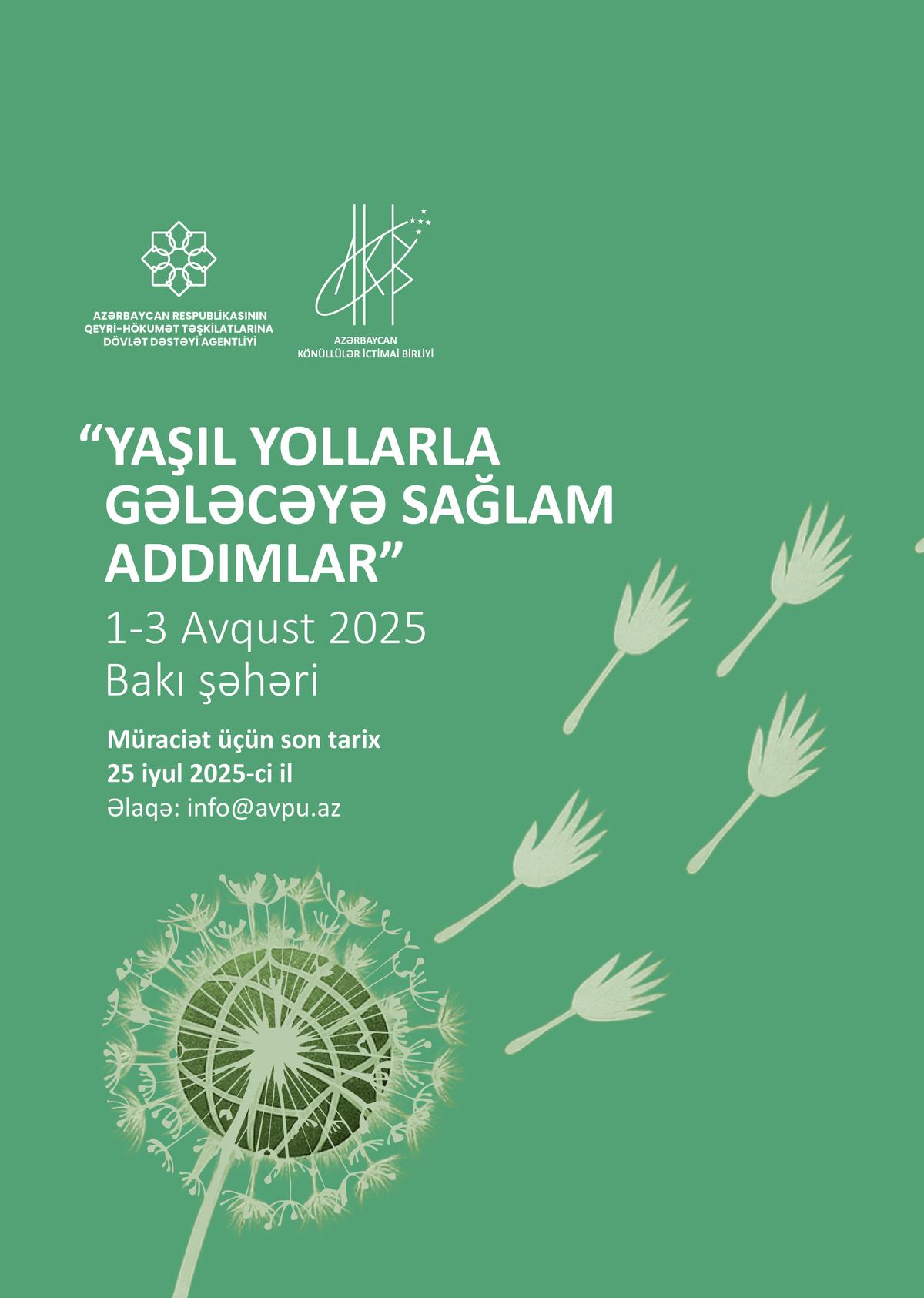 “Yaşıl yollarla gələcəyə sağlam addımlar” layihəsinə start verilir