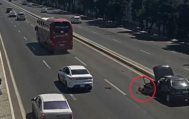 Avtobusun vurduğu həmin sürücü öldü