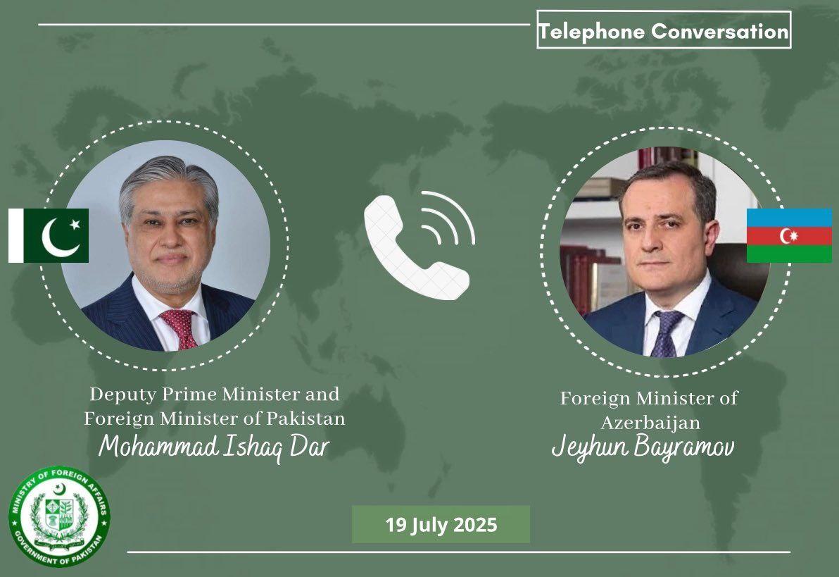 Azərbaycan və Pakistan XİN rəhbərlərinin telefon danışığı olub - FOTO