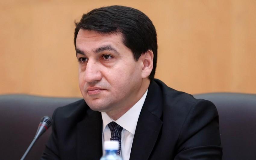 Hacıyev: Azərbaycan Rusiyanı AZAL-ın təyyarəsinin vurulması işində məsuliyyəti öz üzərinə götürməyə çağırır