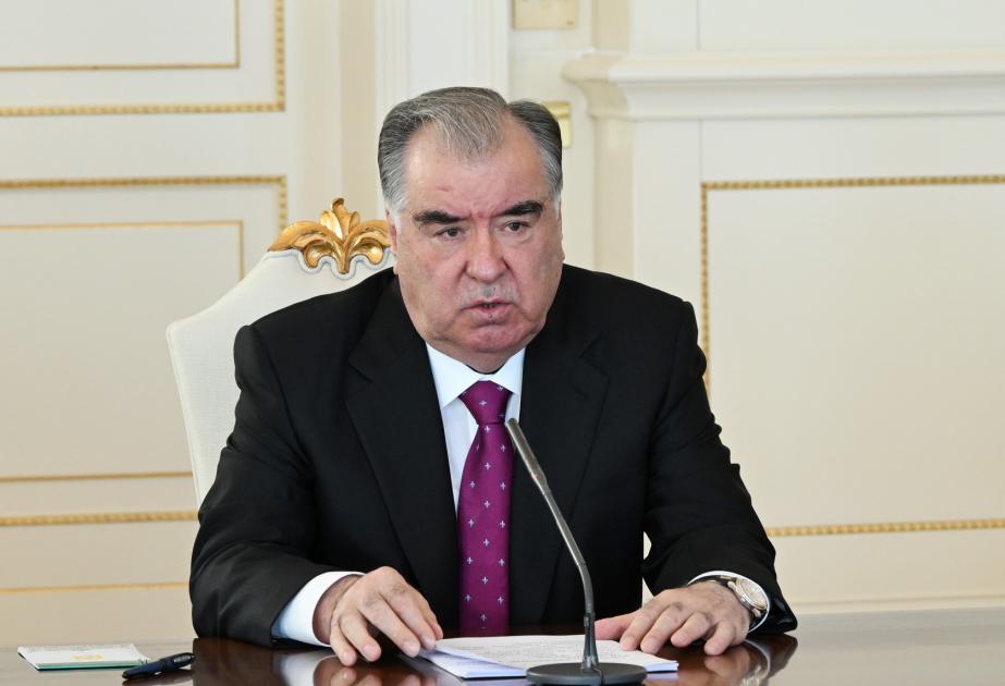 Emoməli Rəhmon Prezident İlham Əliyevi təbrik etdi
