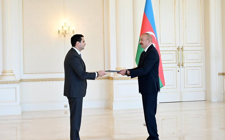 İlham Əliyev Slovakiyanın yeni səfirinin etimadnaməsini qəbul etdi - FOTOLAR