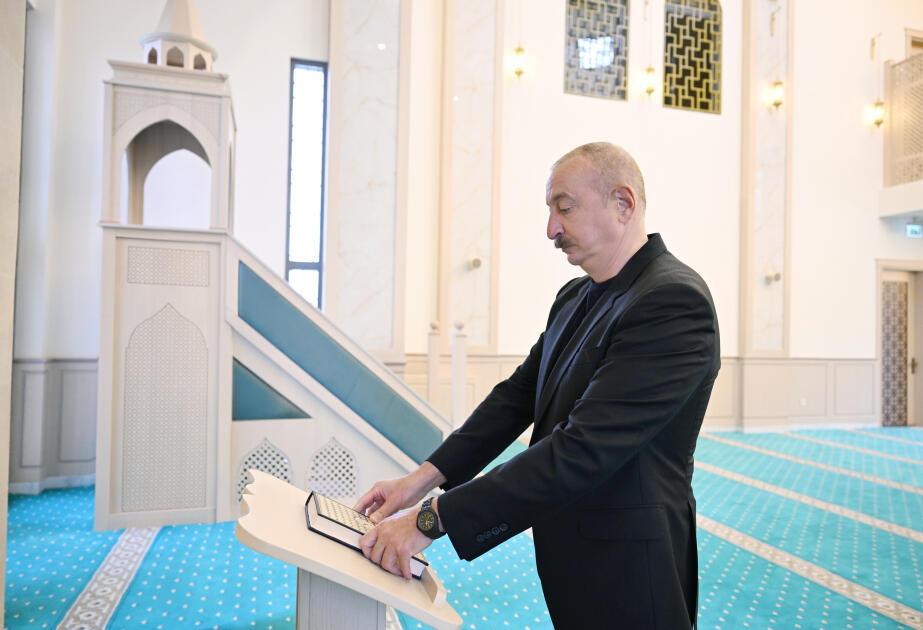 Hadrutda inşa edilmiş məscidin açılışı olub - FOTO