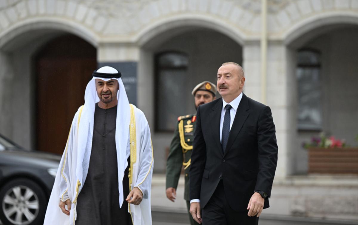 Prezident BƏƏ lideri ilə görüşündən VİDEO PAYLAŞDI