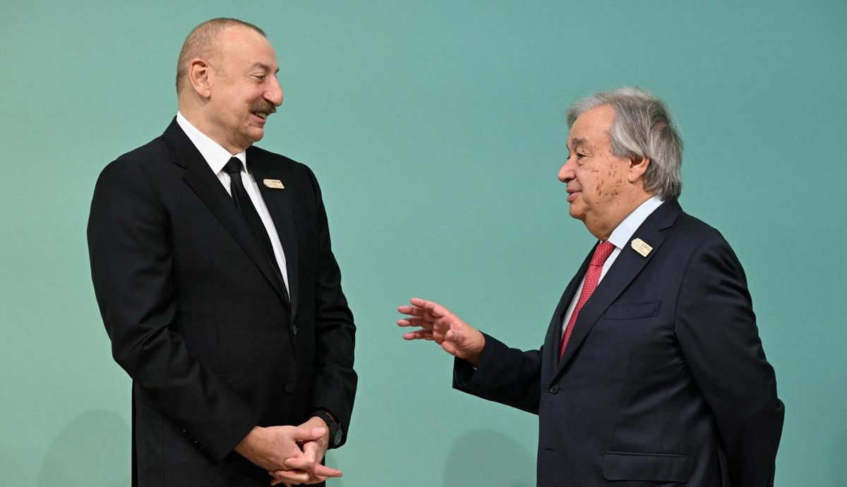 İlham Əliyev BMT Baş katibi ilə görüşdü