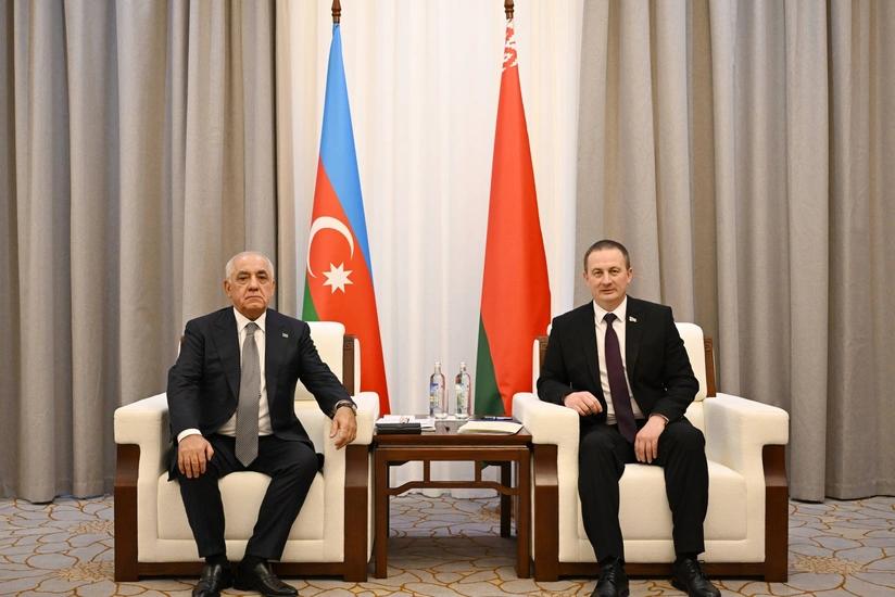 Minskdə Azərbaycan və Belarus baş nazirləri görüşüb - FOTO