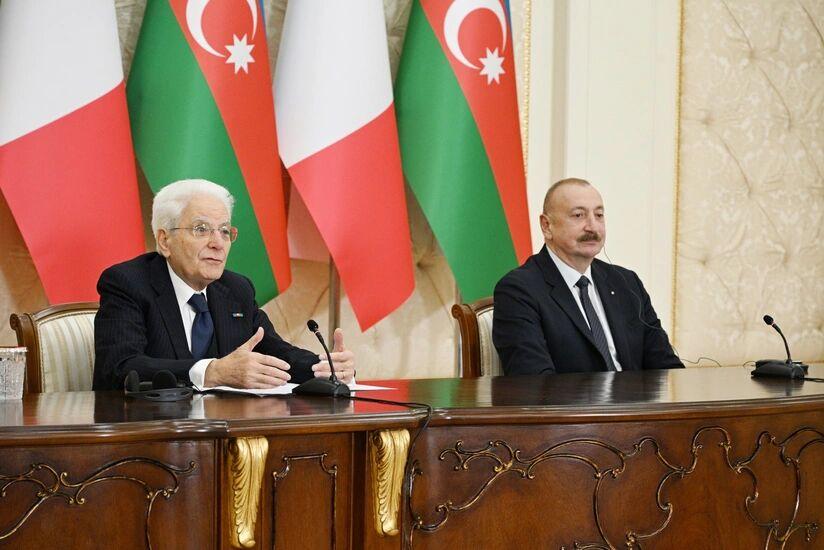 Mattarella: "İtaliya Azərbaycanla dostluqdan çox fərəhlənir"