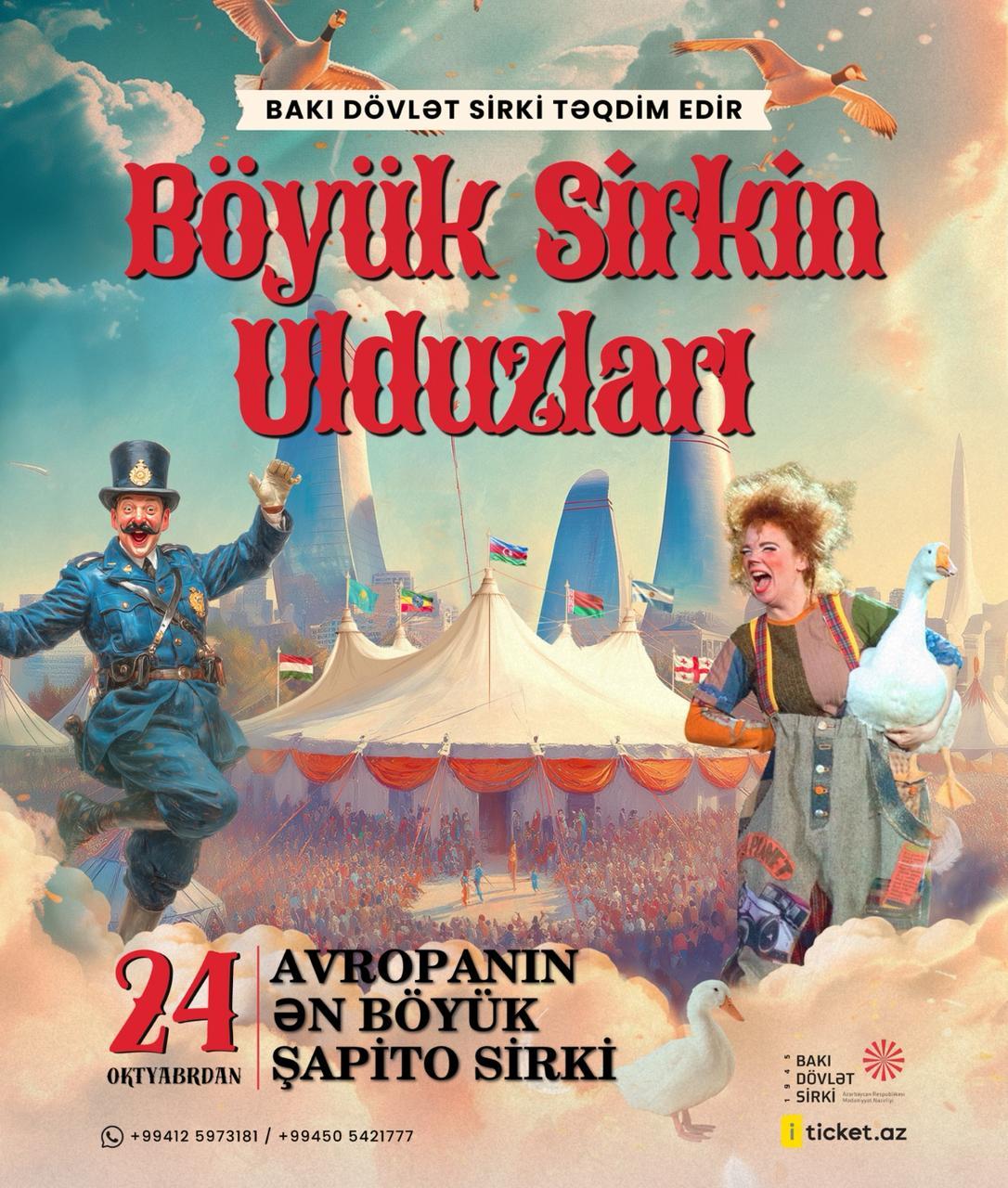 Avropanın ən böyük şapito sirki Bakıya gəlir