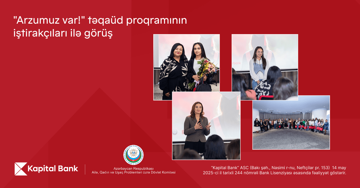 "Kapital Bank" gənc qızların təhsilinə dəstək göstərir