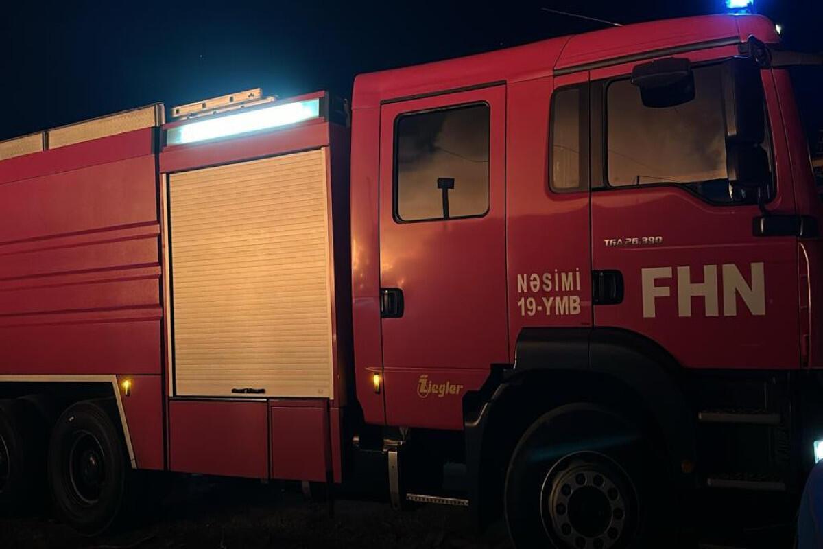 Göyçayda güclü yanğın oldu