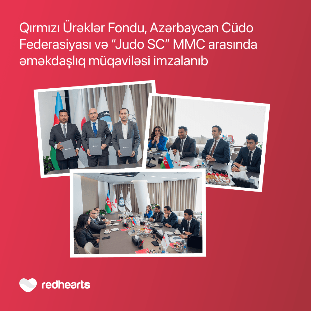 Qırmızı Ürəklər Fondu və Cüdo Federasiyası əməkdaşlığa başladı