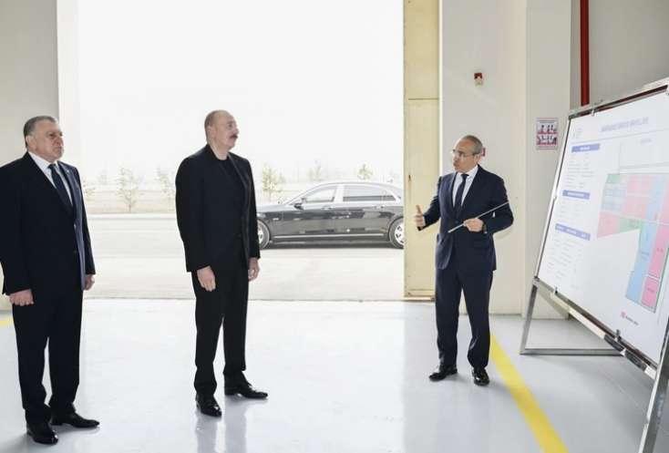 Prezident aqrokimyəvi vasitələr istehsalı müəssisəsini ziyarət etdi