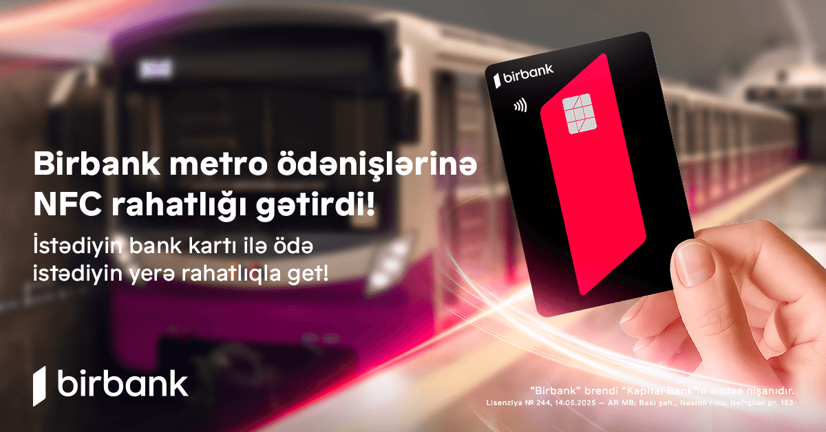 "Birbank"ın dəstəyi ilə ictimai nəqliyyat sistemində yeni dövr başlayır "Birbank"ın dəstəyi ilə ictimai nəqliyyat sistemində yeni dövr başlayır