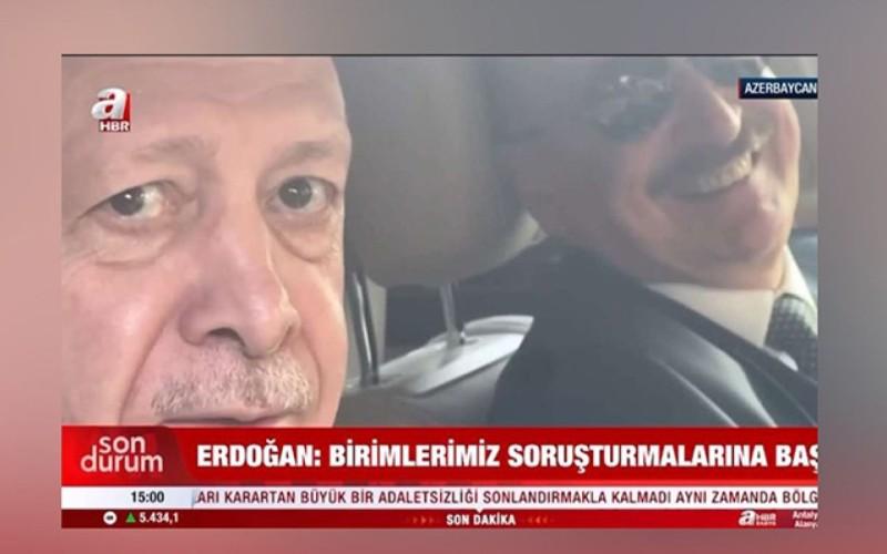 Prezidentlərin Bakıdakı parad zamanı jurnalistlərlə maraqlı dialoqu - VİDEO
