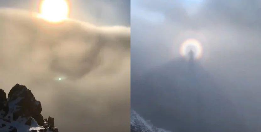 Alpinist nadir bir təbii hadisəni lentə aldı