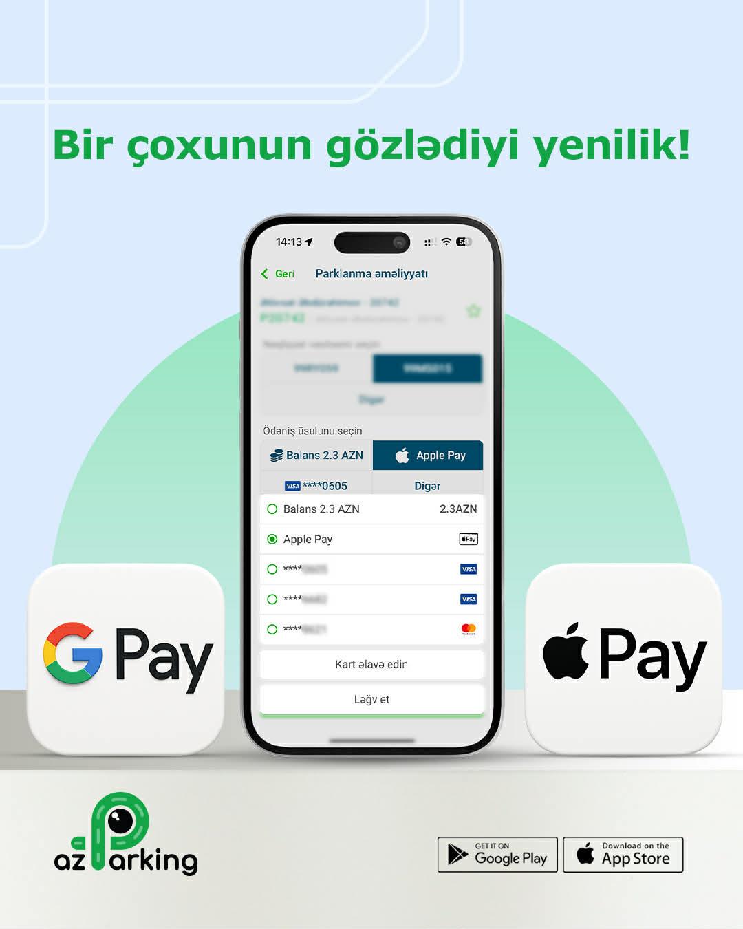 “AzParking” ödənişlə bağlı YENİLİK ETDİ