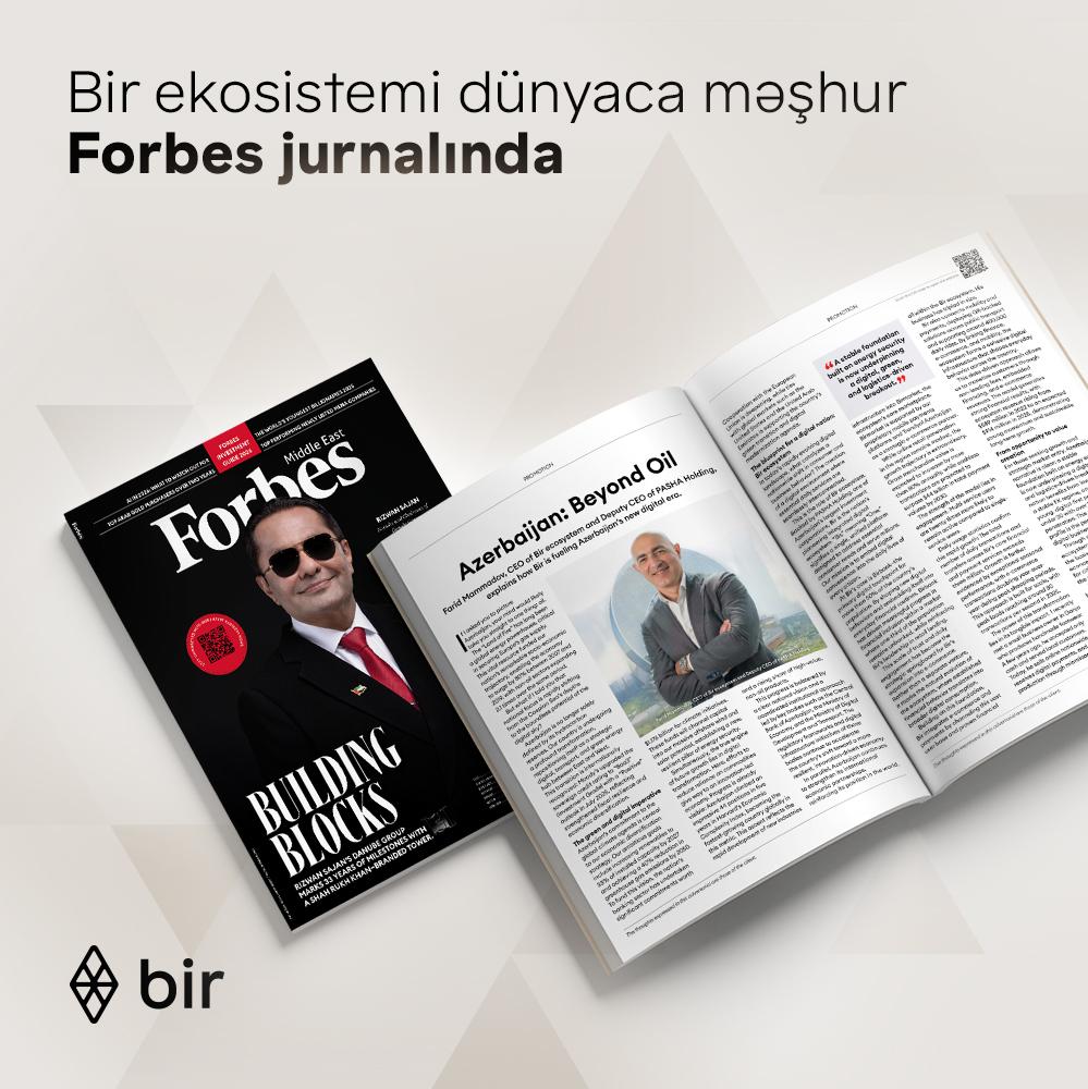 “Forbes”də Fərid Məmmədovun məqaləsi dərc edilib
