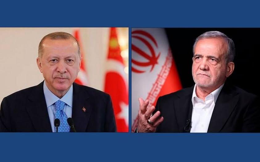 Ərdoğan Pezeşkianla İrandakı vəziyyəti müzakirə etdi