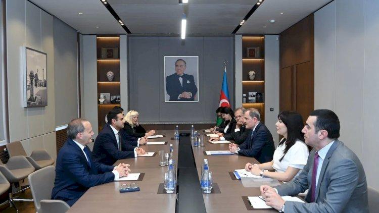 Ceyhun Bayramov Abraham Hamade ilə TRIPP layihəsini müzakirə etdi Ceyhun Bayramov Abraham Hamade ilə TRIPP layihəsini müzakirə etdi