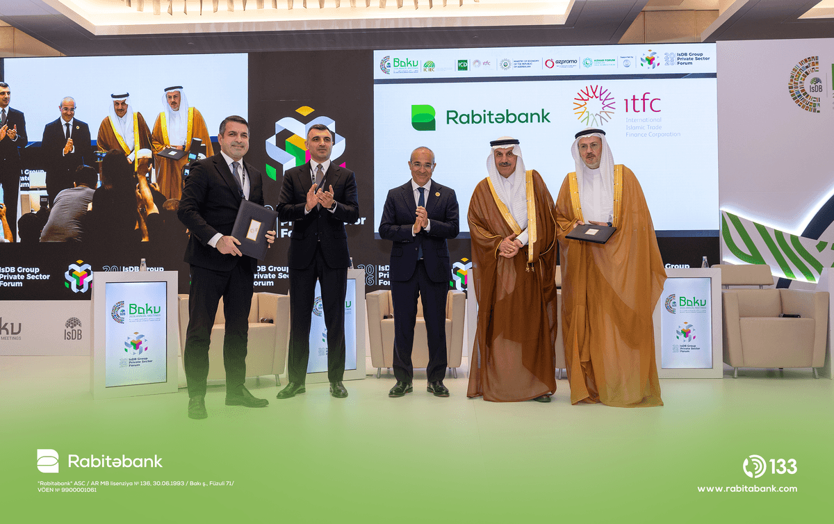 Rabitəbank İslam Ticarət Maliyyə Korporasiyası ilə 10 milyon dollar məbləğində maliyyələşmə sazişi imzalayib
