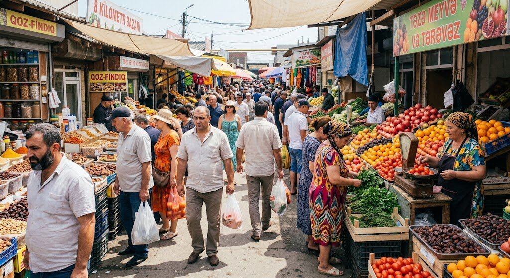 Bakının bu məşhur bazarında gərginlik - VİDEO Bakının bu məşhur bazarında gərginlik - VİDEO