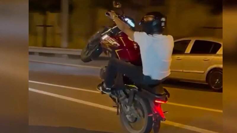 Bakıda motoxuliqanlıq edən şəxs həbs olundu Bakıda motoxuliqanlıq edən şəxs həbs olundu