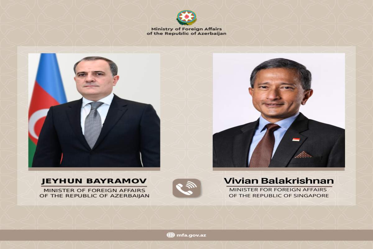 Ceyhun Bayramovla Sinqapur XİN rəhbəri arasında telefon danışığı olub Ceyhun Bayramovla Sinqapur XİN rəhbəri arasında telefon danışığı olub
