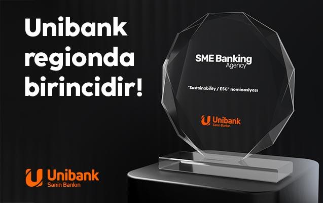 Unibank “Dayanıqlılıq / ESG” nominasiyası üzrə regionda birinci oldu Unibank “Dayanıqlılıq / ESG” nominasiyası üzrə regionda birinci oldu