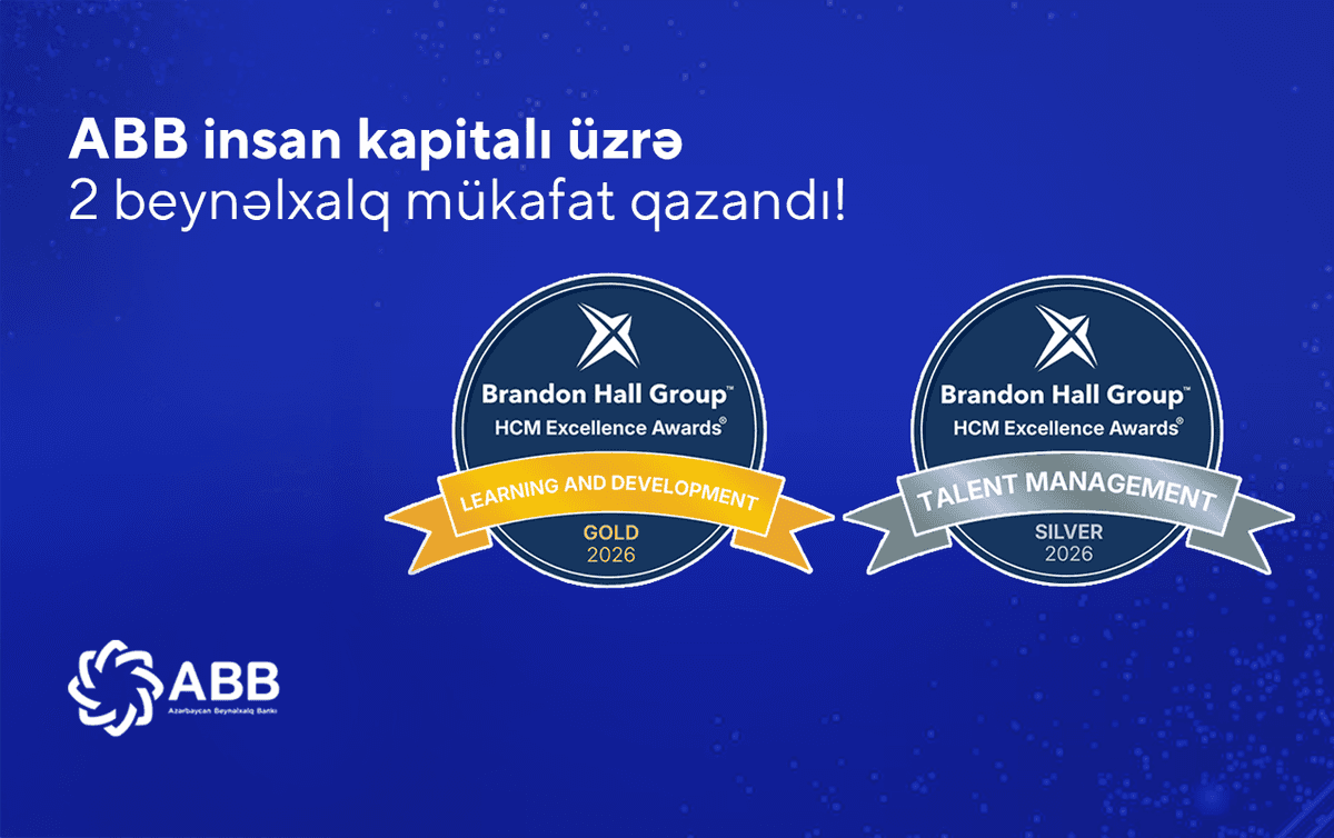 ABB insan kapitalının idarə olunması sahəsində daha 2 nüfuzlu beynəlxalq mükafat qazandı ABB insan kapitalının idarə olunması sahəsində daha 2 nüfuzlu beynəlxalq mükafat qazandı