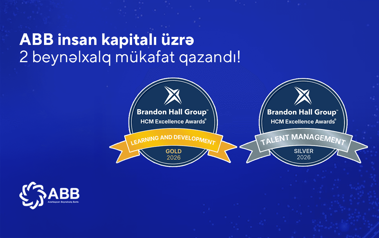 ABB insan kapitalının idarə olunması sahəsində daha 2 nüfuzlu beynəlxalq mükafat qazandı