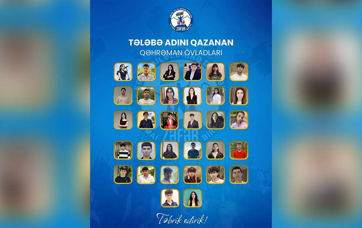 Bu şəhid övladları tələbə oldular - Adlar Bu şəhid övladları tələbə oldular - Adlar