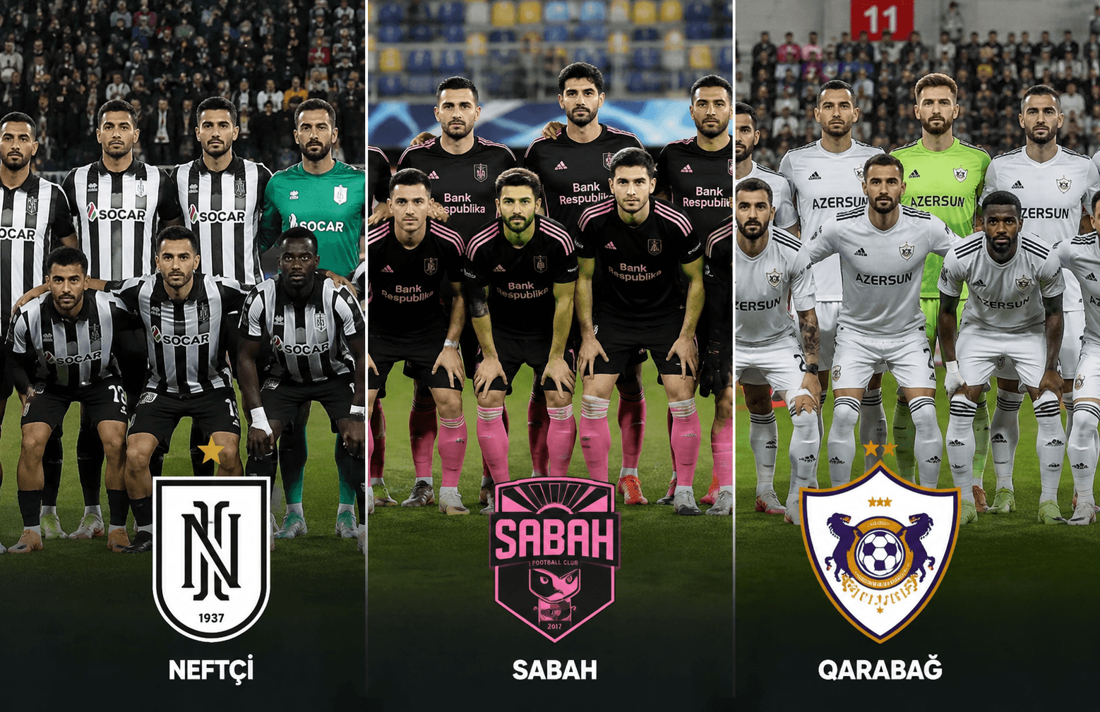 "Neftçi", "Sabah" və "Qarabağ"ın növbəti oyunlarının təyinatları açıqlandı