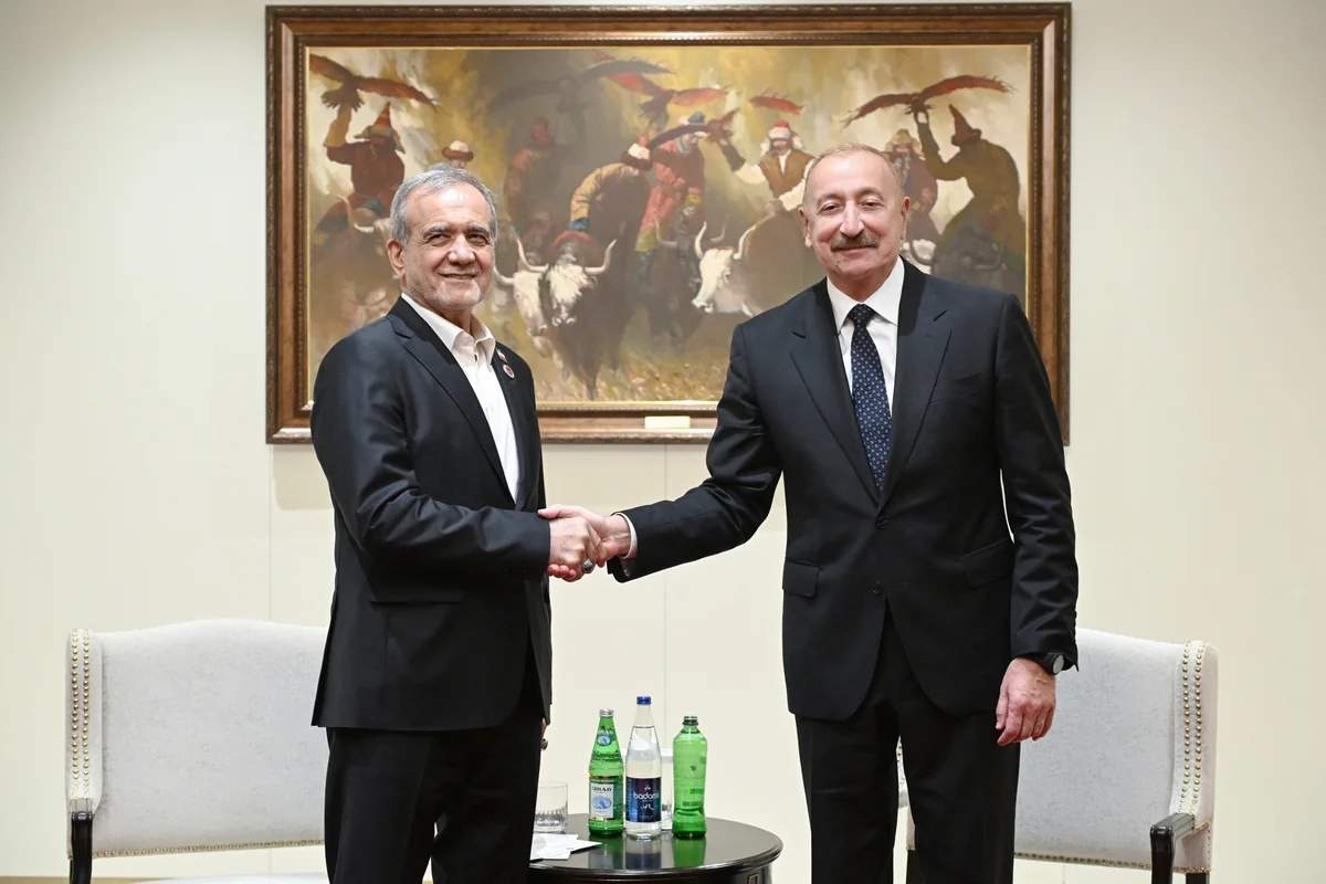 Bişkekdə Azərbaycan və İran prezidentlərinin görüşü keçirilir Bişkekdə Azərbaycan və İran prezidentlərinin görüşü keçirilir