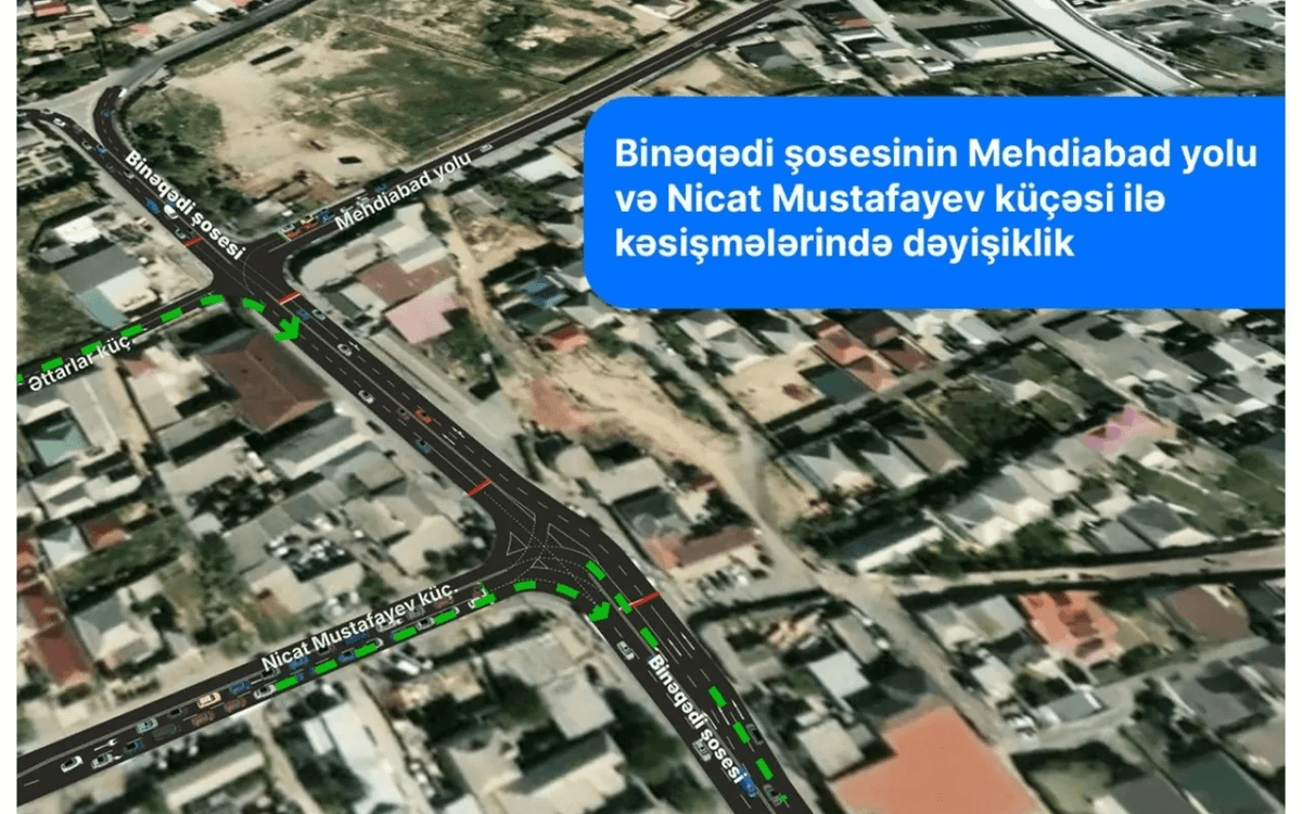 Bakıda bu yolda hərəkətin təşkili dəyişir - VIDEO Bakıda bu yolda hərəkətin təşkili dəyişir - VIDEO