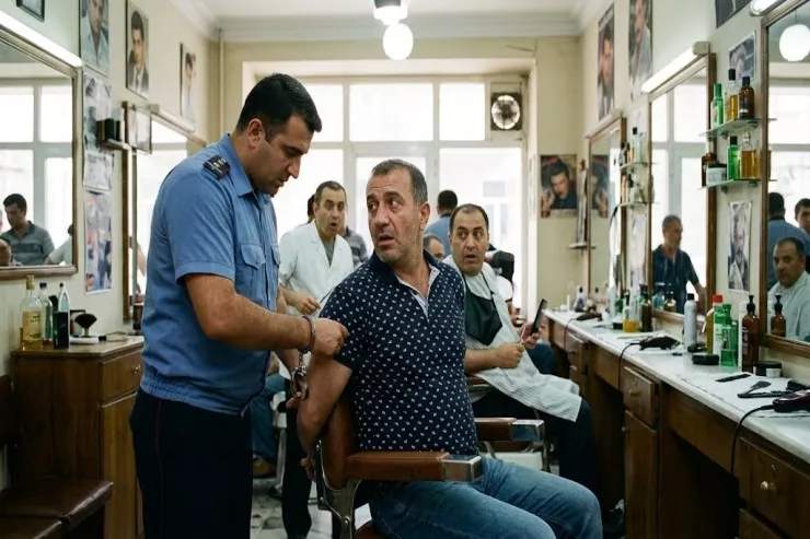 Bakıda axtarışda olan şəxs bərbərxanada TUTULDU Bakıda axtarışda olan şəxs bərbərxanada TUTULDU