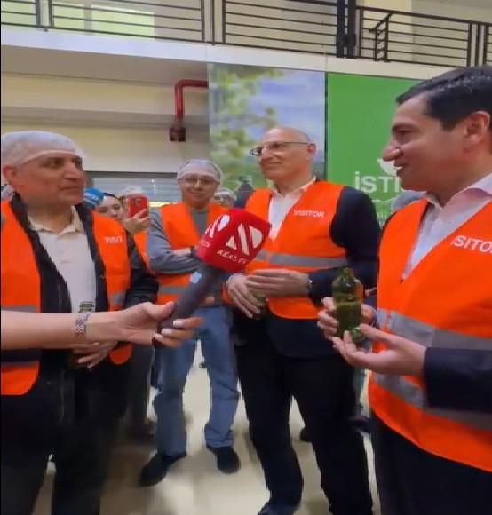 İran səfiri Kəlbəcərdə “İstisu” suyundan içdi - VİDEO