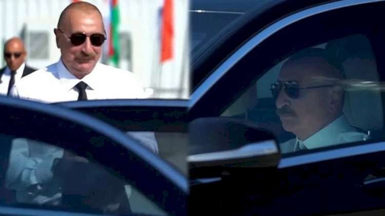 İlham Əliyev sükan arxasına keçdi - VİDEO İlham Əliyev sükan arxasına keçdi - VİDEO