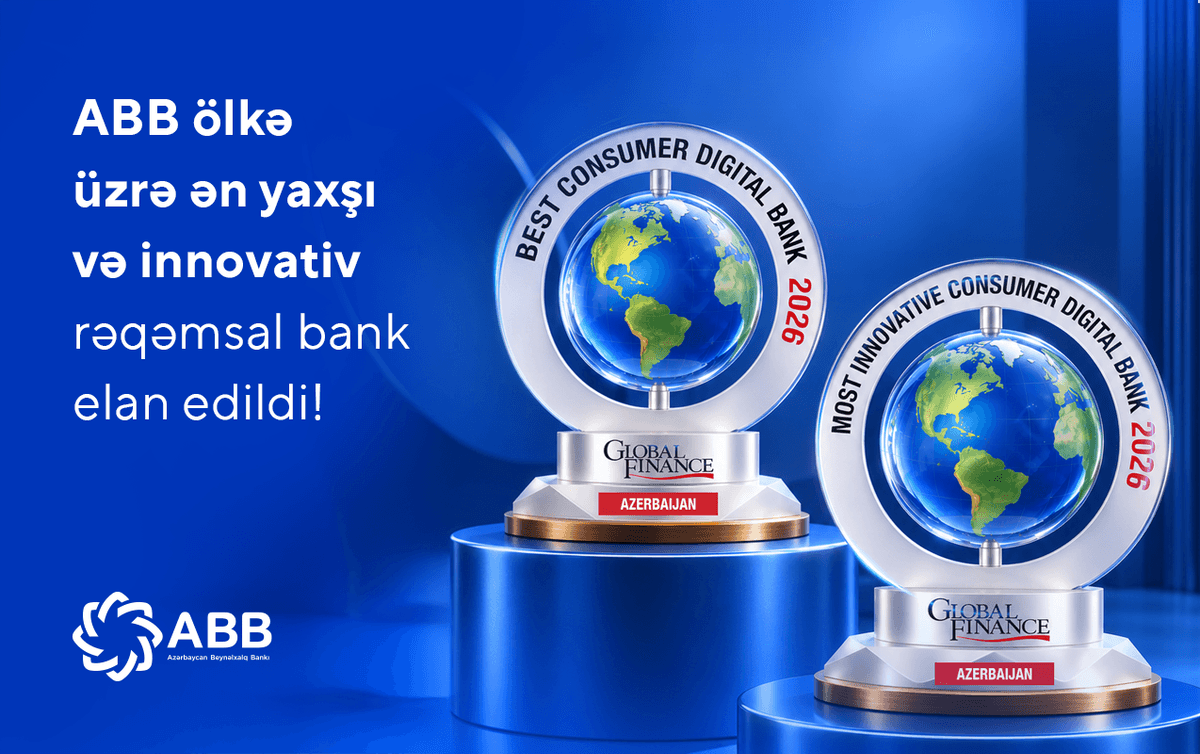 ABB ölkə üzrə ən yaxşı və innovativ rəqəmsal bank elan edildi! ABB ölkə üzrə ən yaxşı və innovativ rəqəmsal bank elan edildi!