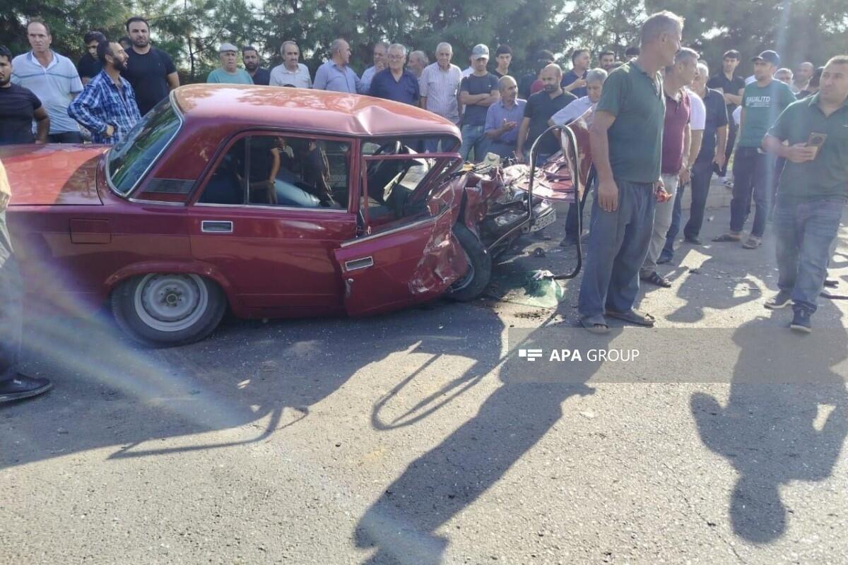 Cəlilabadda zəncirvarı qəza olub - Foto