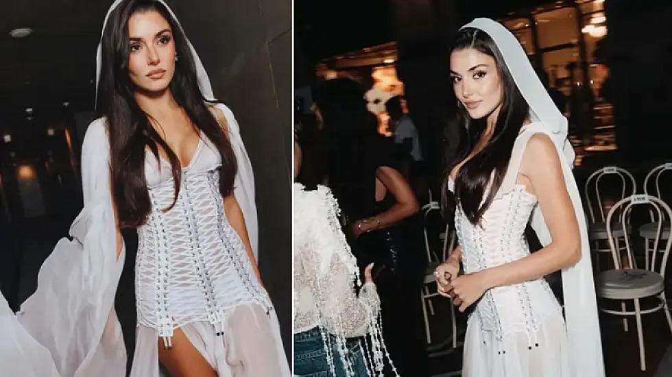 Hande Erçel Cennifer Lopezlə eyni kadrda – FOTOLAR Hande Erçel Cennifer Lopezlə eyni kadrda – FOTOLAR
