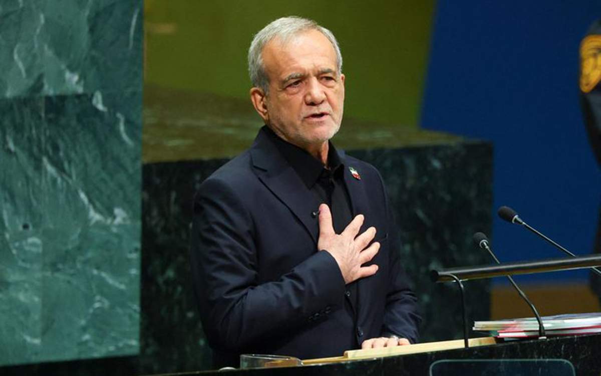 Pezeşkianın çıxışı zamanı nümayəndə heyətimizin zalı tərk etməsi yalandır Pezeşkianın çıxışı zamanı nümayəndə heyətimizin zalı tərk etməsi yalandır