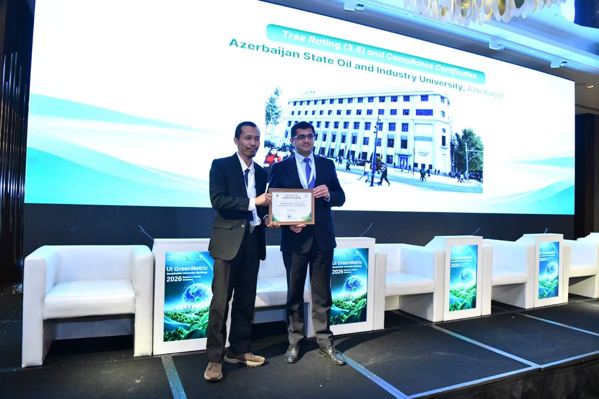 ADNSU UI GreenMetric 2026 reytinqində Azərbaycan üzrə birinci olub ADNSU UI GreenMetric 2026 reytinqində Azərbaycan üzrə birinci olub