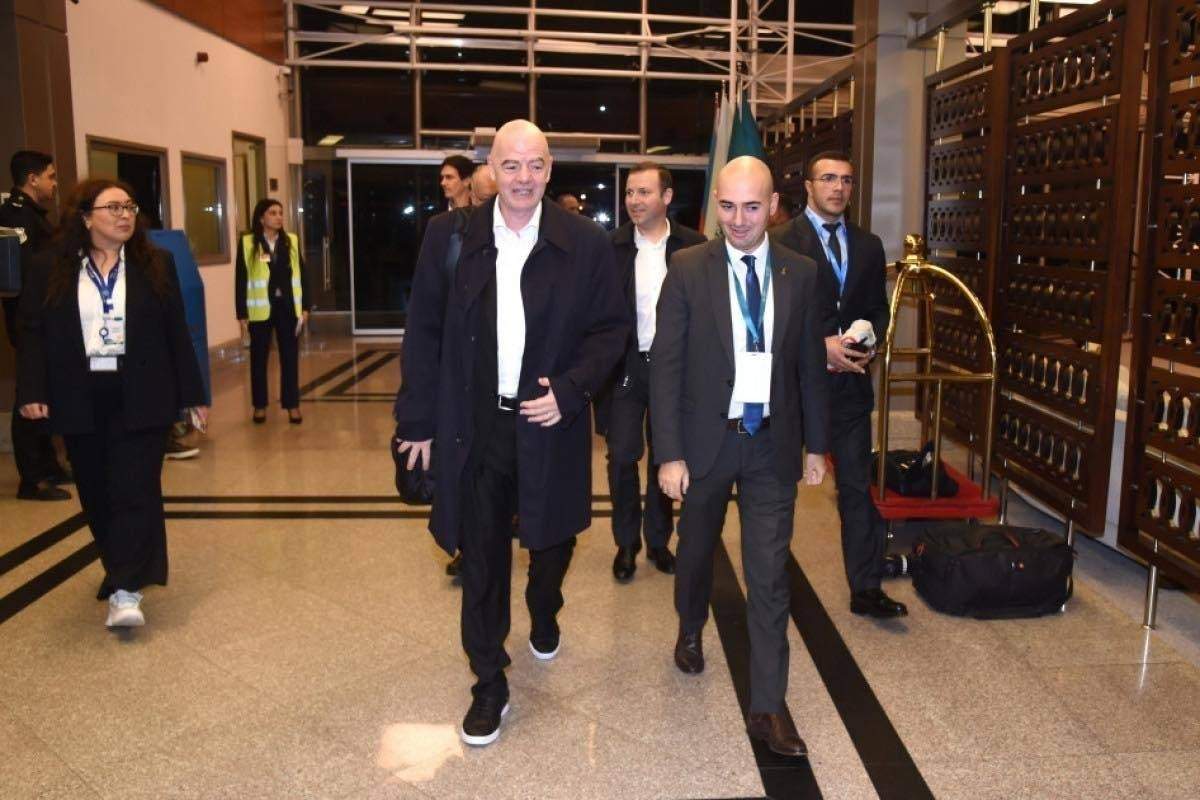FIFA prezidenti Bakıya gəlib FIFA prezidenti Bakıya gəlib