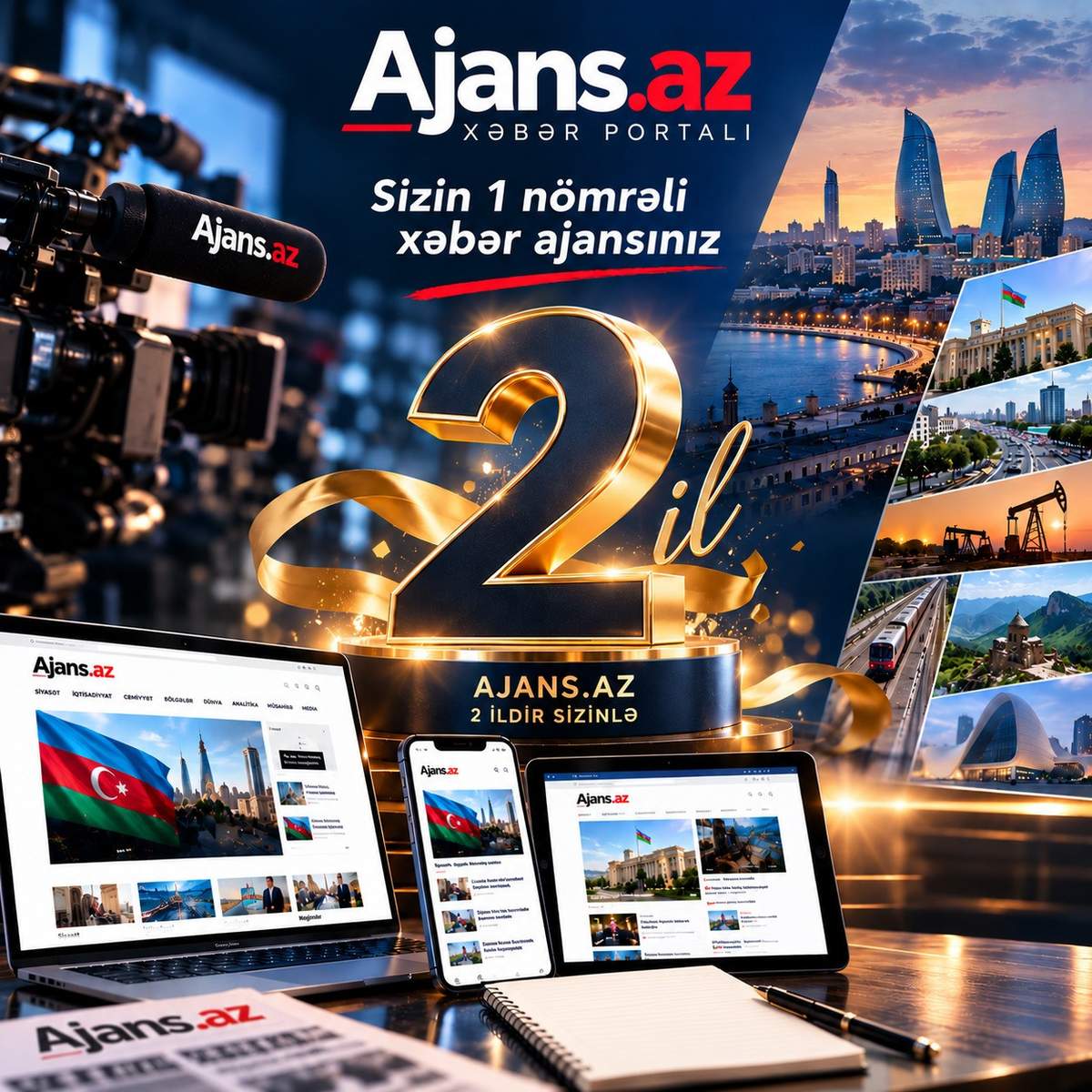 Bu gün Ajans.az xəbər portalının 2 yaşı tamam olur Bu gün Ajans.az xəbər portalının 2 yaşı tamam olur