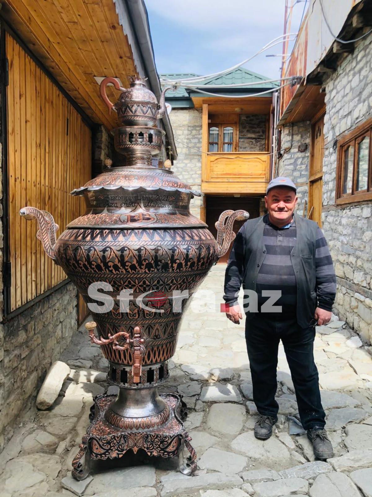 150 kiloluq misdən 15 minlik samovar: Lahıc ustasının emalatxanasından REPORTAJ