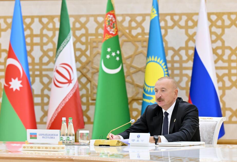 İlham Əliyev: Xəzərin nadir ekosisteminin qorunması bütün Xəzəryanı dövlətlərin ortaq vəzifəsidir