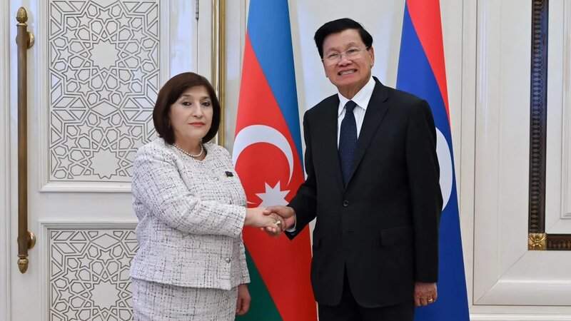 Sahibə Qafarova Laos Prezidenti ilə görüşdü Sahibə Qafarova Laos Prezidenti ilə görüşdü