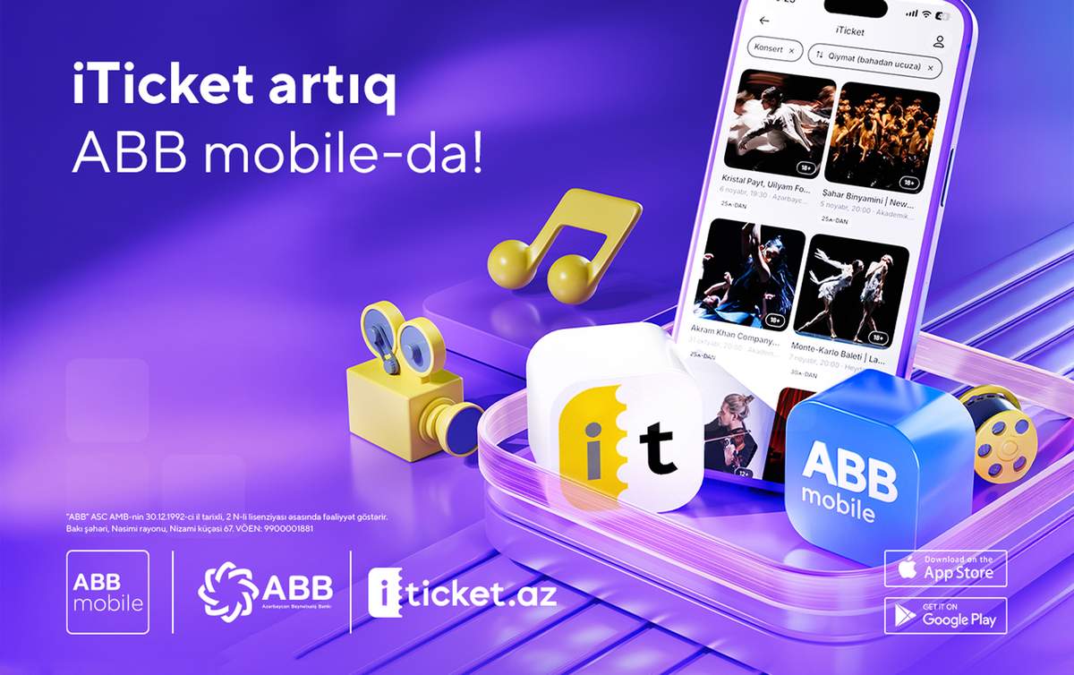 iTicket artıq ABB mobile-da! iTicket artıq ABB mobile-da!