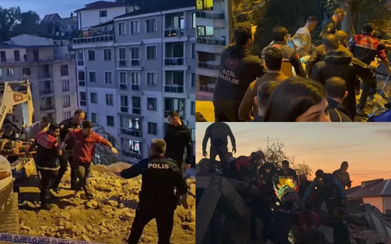 Türkiyədə üçmərtəbəli bina çöküb, ölən və xəsarət alan var Türkiyədə üçmərtəbəli bina çöküb, ölən və xəsarət alan var